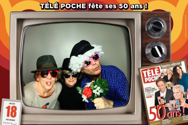Télé vintage<br/><br/>Soirée d'entreprise à Paris.<br/><br/>Tirages 15x10 cm personnalisés avec trucage graphique.